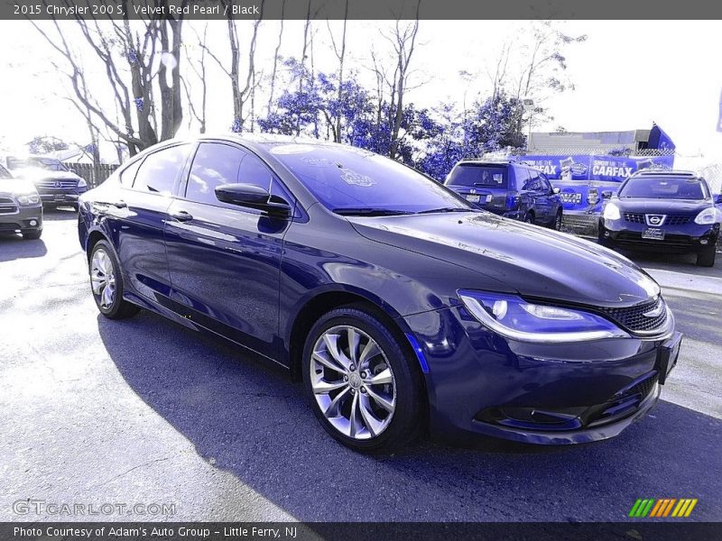 Velvet Red Pearl / Black 2015 Chrysler 200 S
