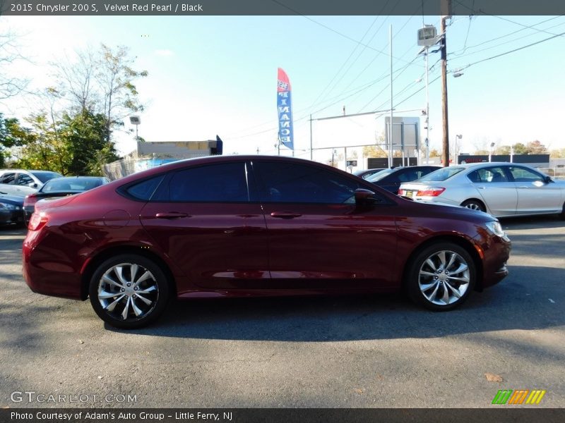 Velvet Red Pearl / Black 2015 Chrysler 200 S