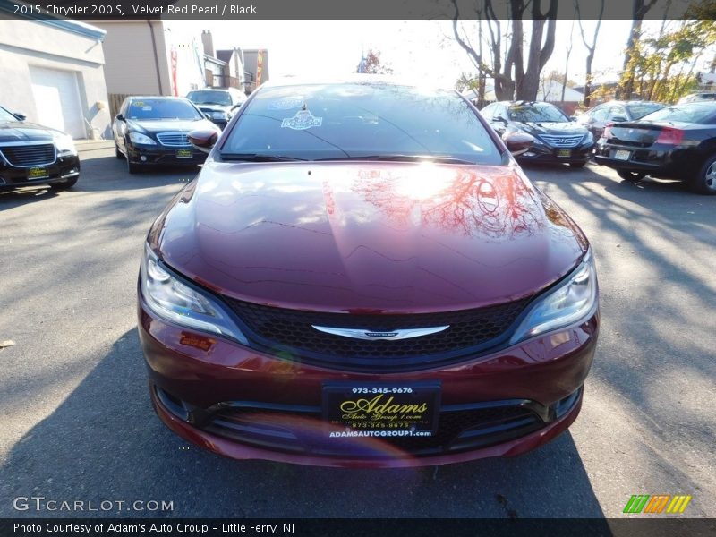 Velvet Red Pearl / Black 2015 Chrysler 200 S