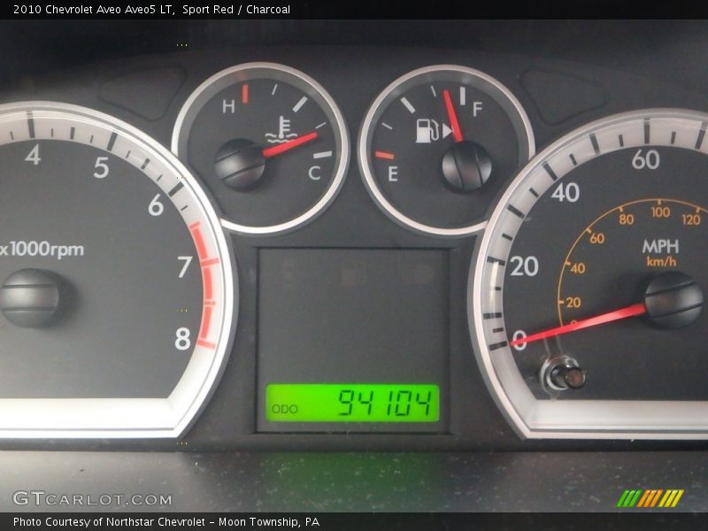 Sport Red / Charcoal 2010 Chevrolet Aveo Aveo5 LT