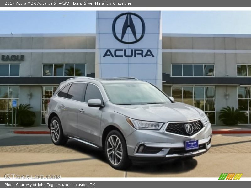 Lunar Silver Metallic / Graystone 2017 Acura MDX Advance SH-AWD