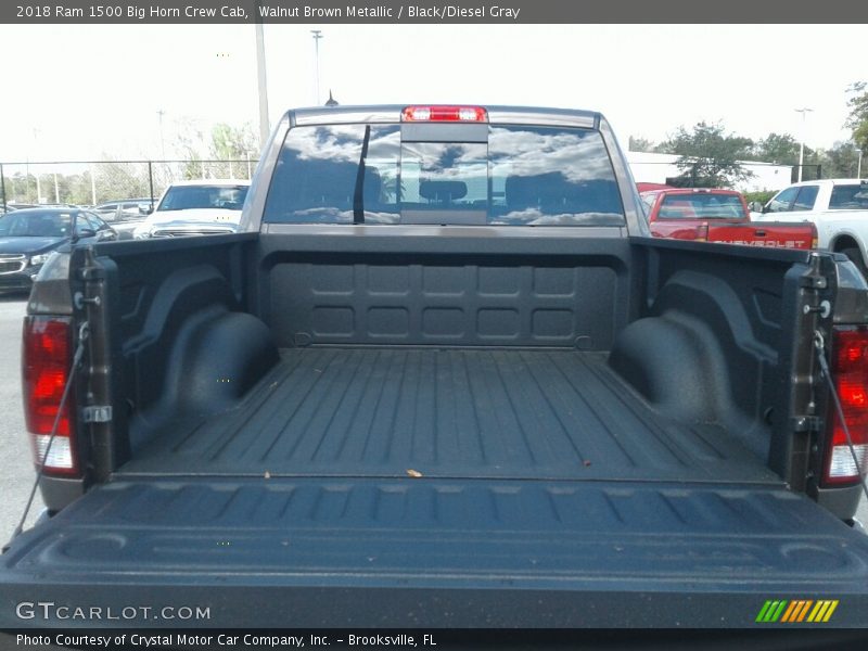 Walnut Brown Metallic / Black/Diesel Gray 2018 Ram 1500 Big Horn Crew Cab