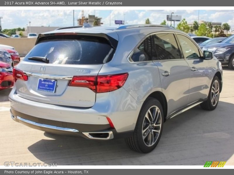 Lunar Silver Metallic / Graystone 2017 Acura MDX Advance SH-AWD