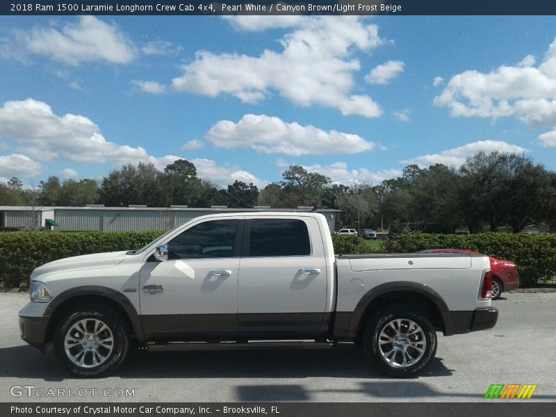  2018 1500 Laramie Longhorn Crew Cab 4x4 Pearl White