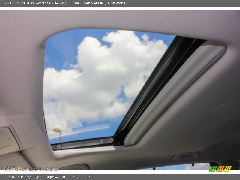 Lunar Silver Metallic / Graystone 2017 Acura MDX Advance SH-AWD