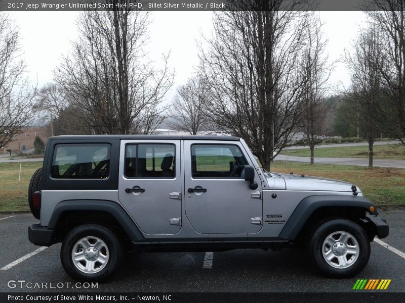 Billet Silver Metallic / Black 2017 Jeep Wrangler Unlimited Sport 4x4 RHD