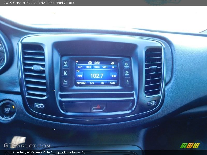 Velvet Red Pearl / Black 2015 Chrysler 200 S