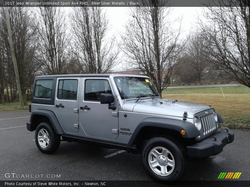 Billet Silver Metallic / Black 2017 Jeep Wrangler Unlimited Sport 4x4 RHD