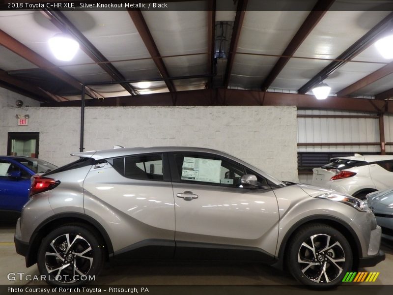 Silver Knockout Metallic / Black 2018 Toyota C-HR XLE