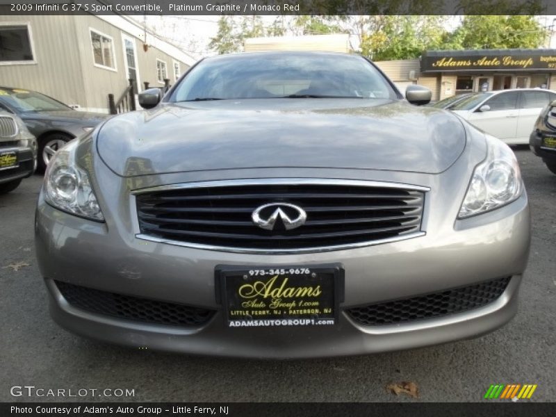 Platinum Graphite / Monaco Red 2009 Infiniti G 37 S Sport Convertible