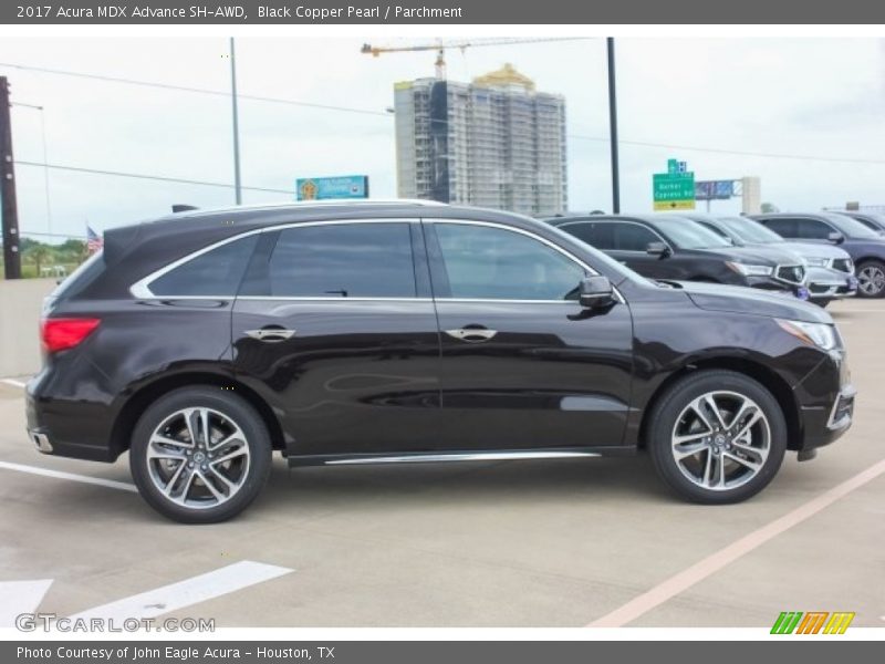 Black Copper Pearl / Parchment 2017 Acura MDX Advance SH-AWD