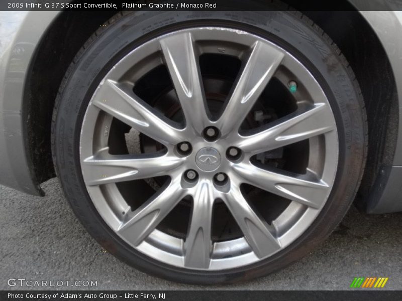 Platinum Graphite / Monaco Red 2009 Infiniti G 37 S Sport Convertible