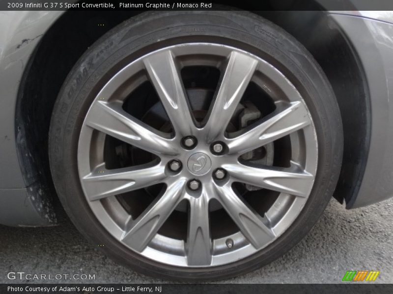 Platinum Graphite / Monaco Red 2009 Infiniti G 37 S Sport Convertible