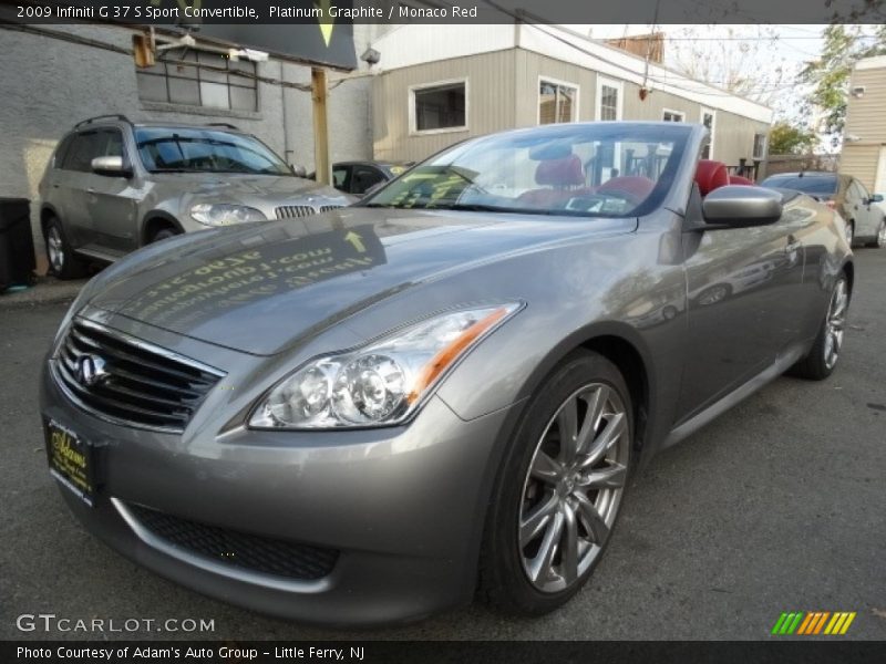 Platinum Graphite / Monaco Red 2009 Infiniti G 37 S Sport Convertible