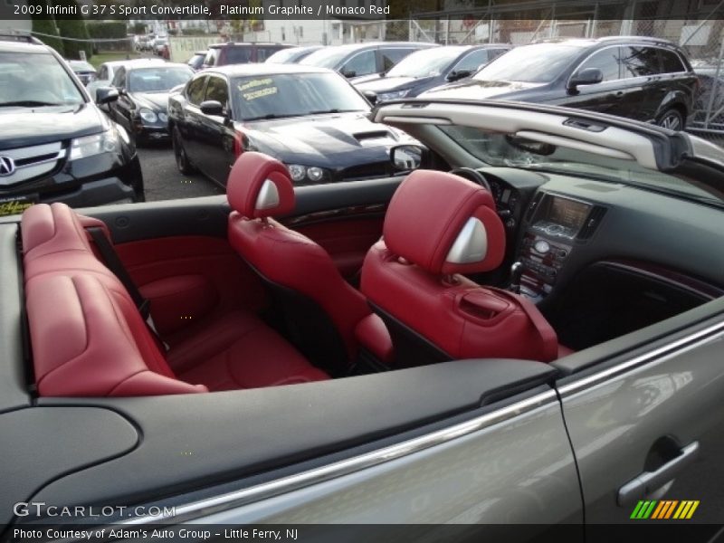 Platinum Graphite / Monaco Red 2009 Infiniti G 37 S Sport Convertible