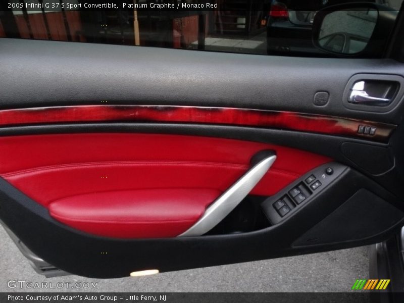 Platinum Graphite / Monaco Red 2009 Infiniti G 37 S Sport Convertible