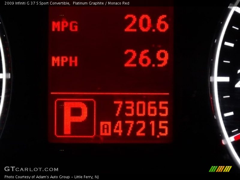 Platinum Graphite / Monaco Red 2009 Infiniti G 37 S Sport Convertible