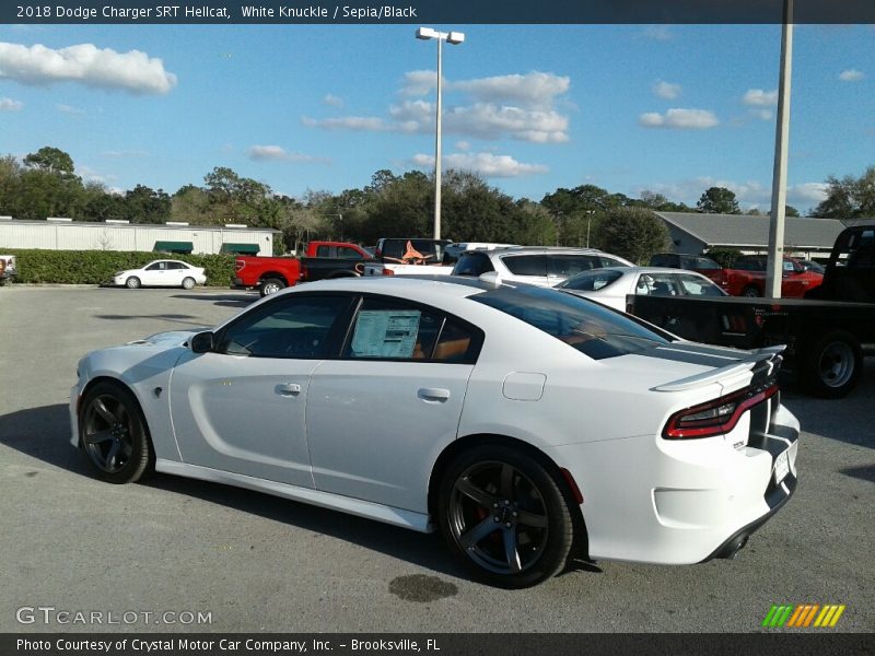 White Knuckle / Sepia/Black 2018 Dodge Charger SRT Hellcat