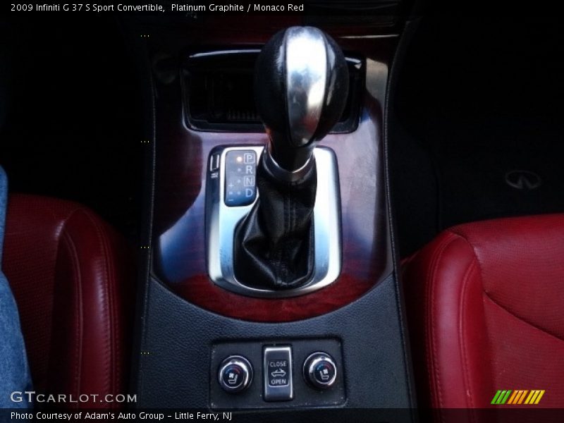 Platinum Graphite / Monaco Red 2009 Infiniti G 37 S Sport Convertible