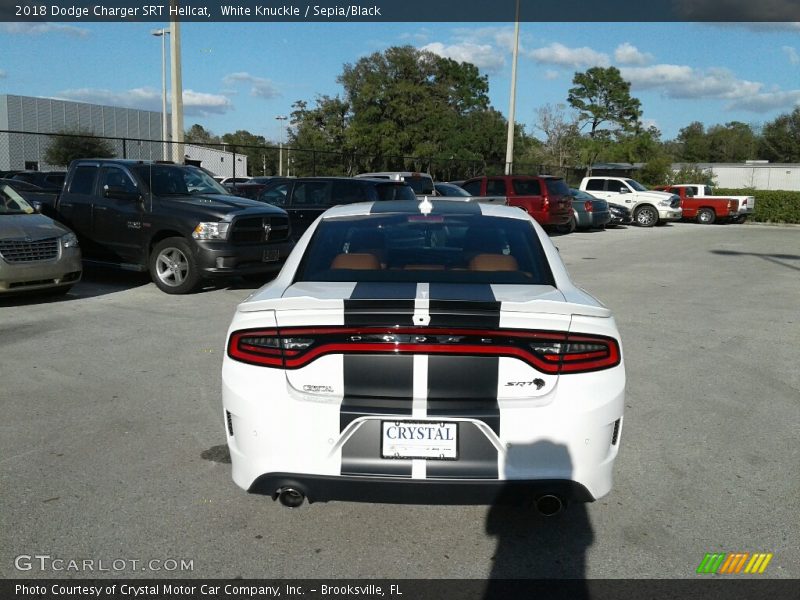White Knuckle / Sepia/Black 2018 Dodge Charger SRT Hellcat