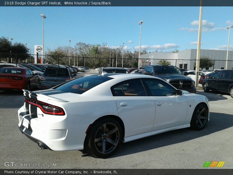 White Knuckle / Sepia/Black 2018 Dodge Charger SRT Hellcat