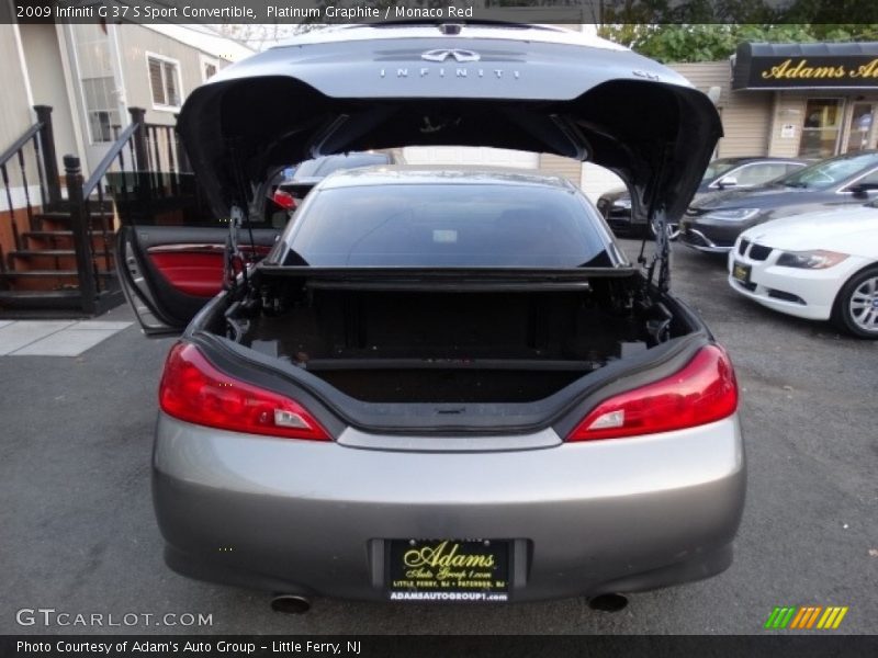 Platinum Graphite / Monaco Red 2009 Infiniti G 37 S Sport Convertible