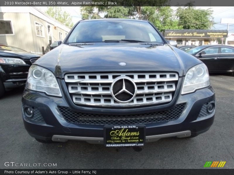 Alpine Rain Metallic / Black 2010 Mercedes-Benz ML 350 4Matic