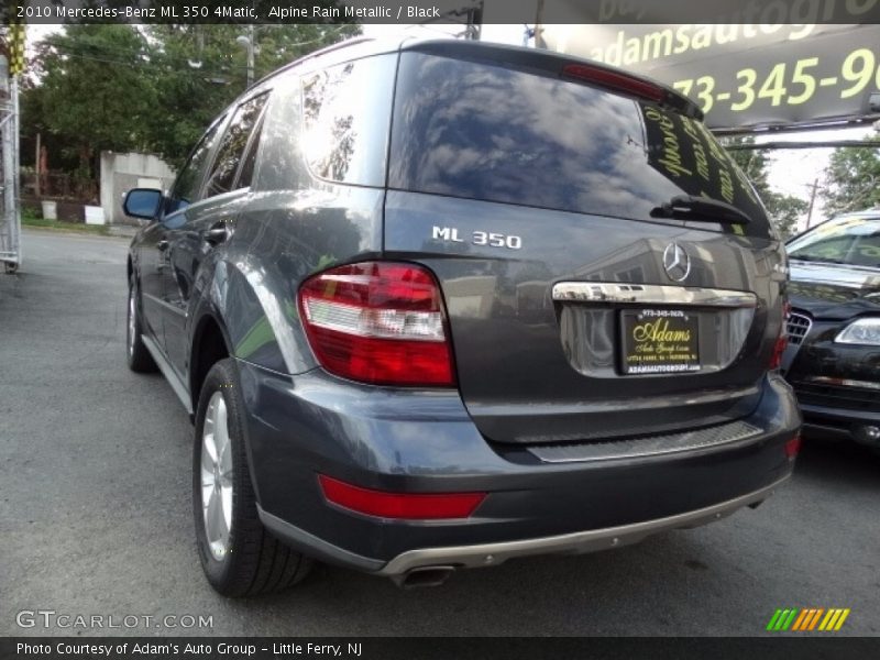 Alpine Rain Metallic / Black 2010 Mercedes-Benz ML 350 4Matic