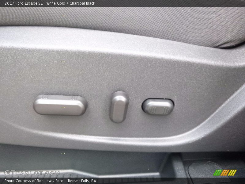 White Gold / Charcoal Black 2017 Ford Escape SE
