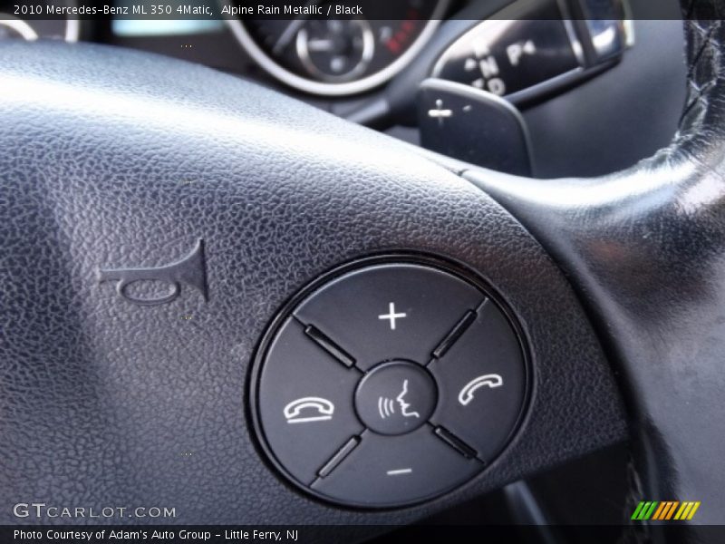Alpine Rain Metallic / Black 2010 Mercedes-Benz ML 350 4Matic