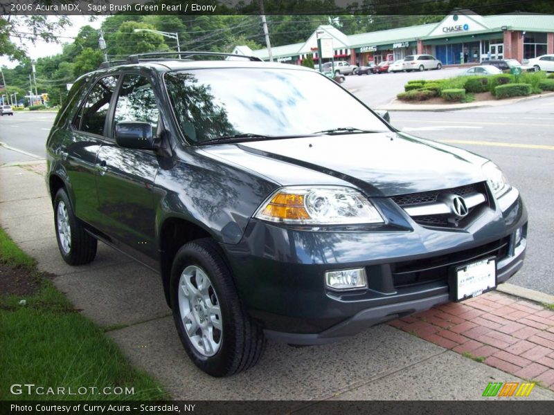 Sage Brush Green Pearl / Ebony 2006 Acura MDX