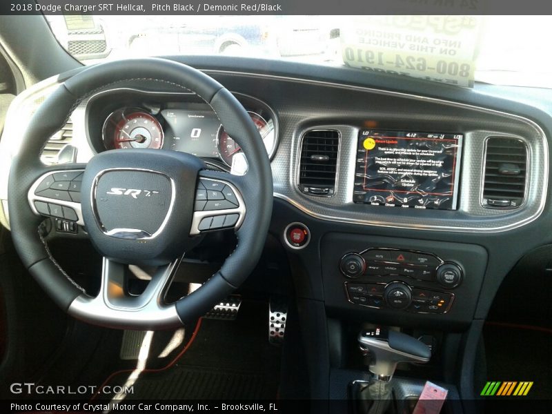 Dashboard of 2018 Charger SRT Hellcat