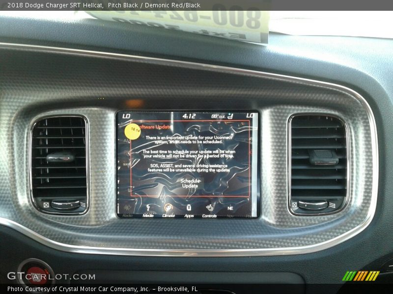 Controls of 2018 Charger SRT Hellcat