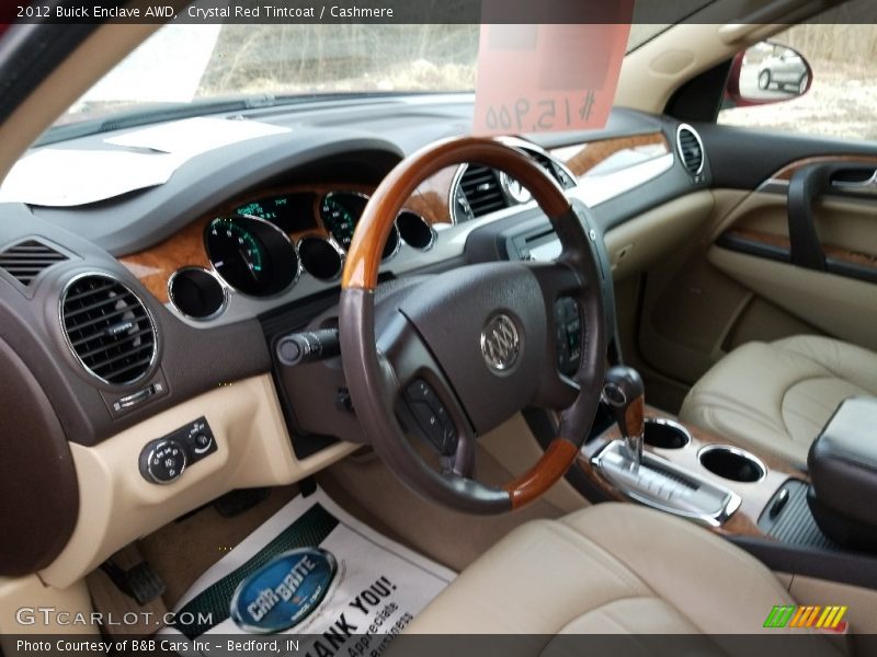 Crystal Red Tintcoat / Cashmere 2012 Buick Enclave AWD