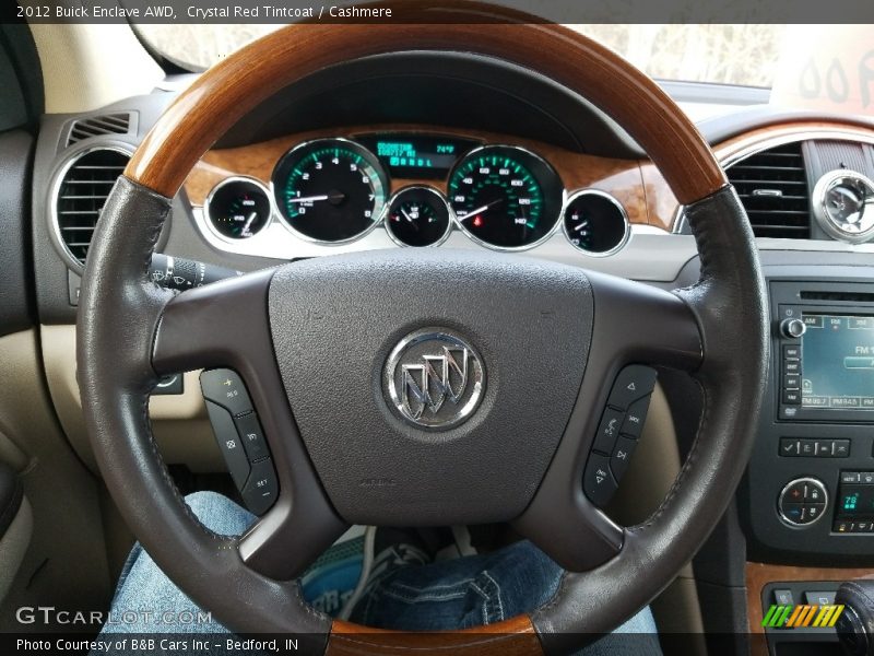 Crystal Red Tintcoat / Cashmere 2012 Buick Enclave AWD