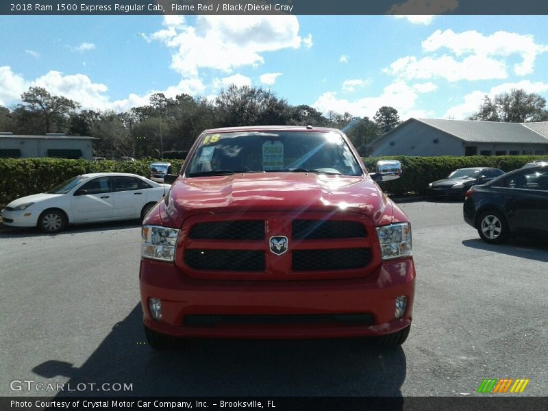 Flame Red / Black/Diesel Gray 2018 Ram 1500 Express Regular Cab