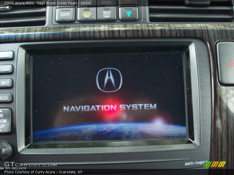 Sage Brush Green Pearl / Ebony 2006 Acura MDX