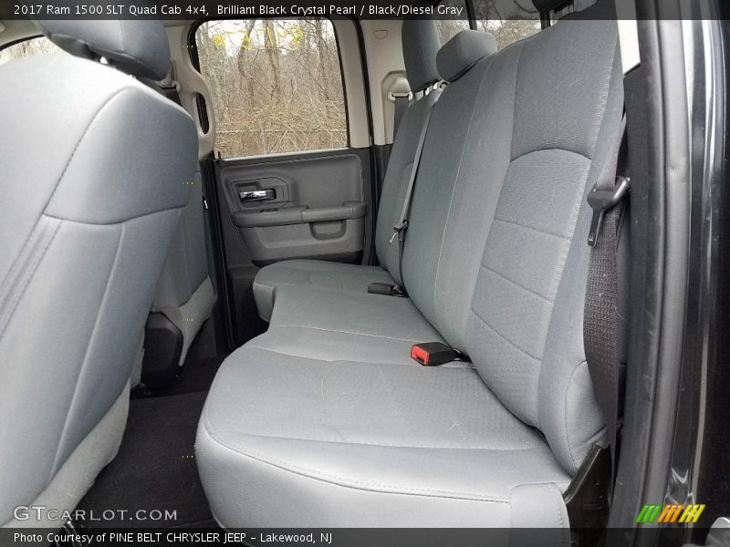 Brilliant Black Crystal Pearl / Black/Diesel Gray 2017 Ram 1500 SLT Quad Cab 4x4