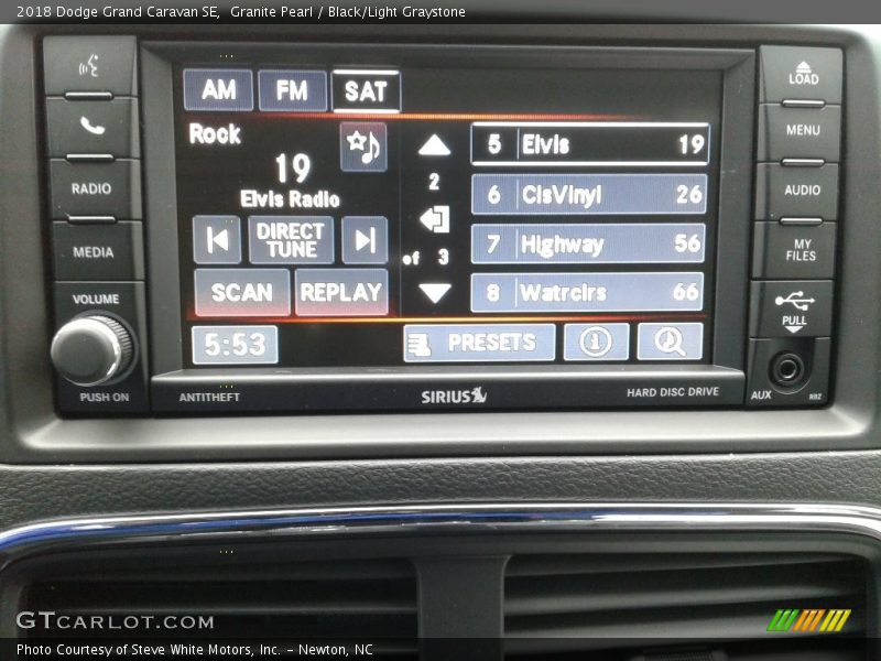 Granite Pearl / Black/Light Graystone 2018 Dodge Grand Caravan SE