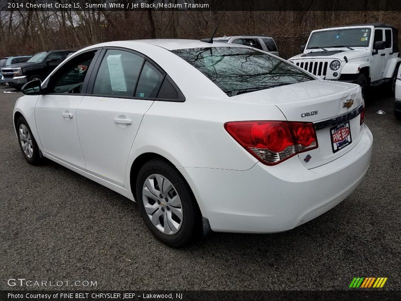 Summit White / Jet Black/Medium Titanium 2014 Chevrolet Cruze LS