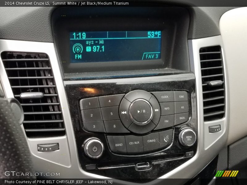 Summit White / Jet Black/Medium Titanium 2014 Chevrolet Cruze LS