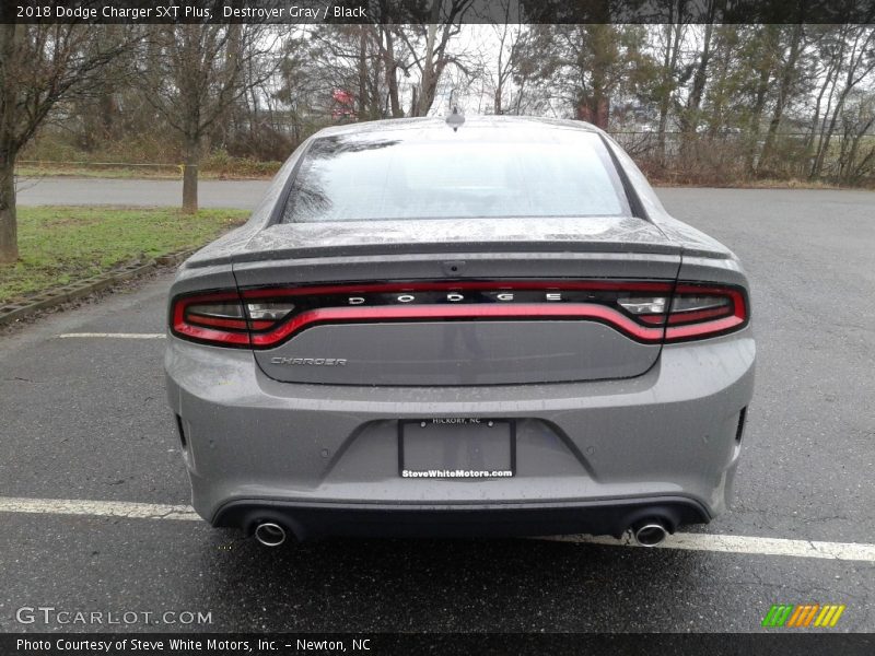Destroyer Gray / Black 2018 Dodge Charger SXT Plus