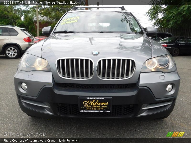 Platinum Bronze Metallic / Black 2008 BMW X5 4.8i