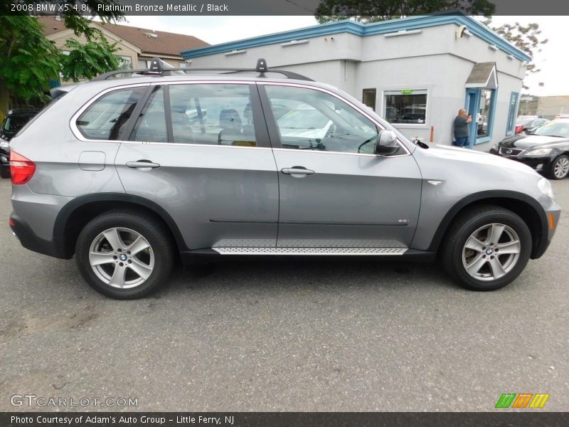 Platinum Bronze Metallic / Black 2008 BMW X5 4.8i