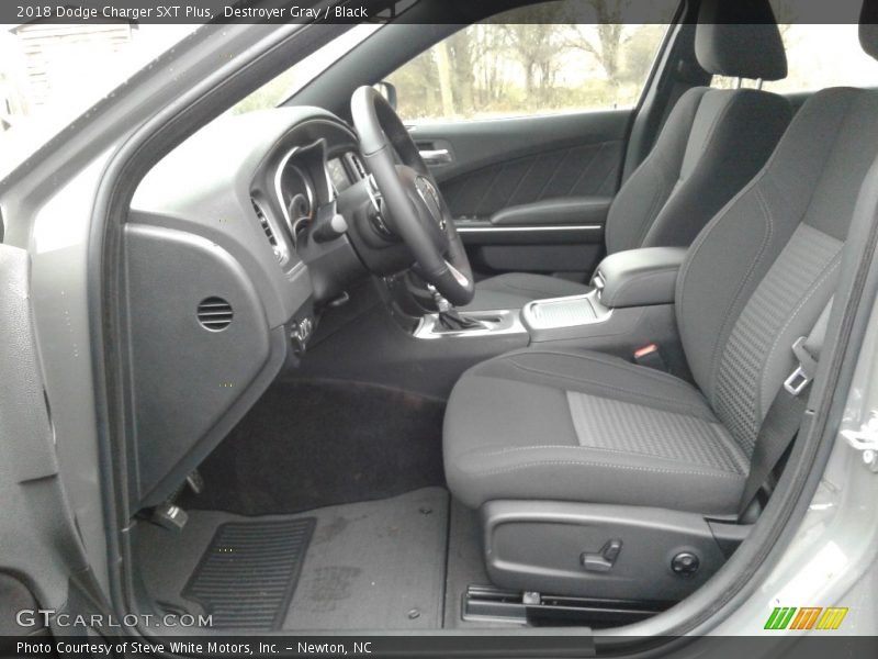 Destroyer Gray / Black 2018 Dodge Charger SXT Plus