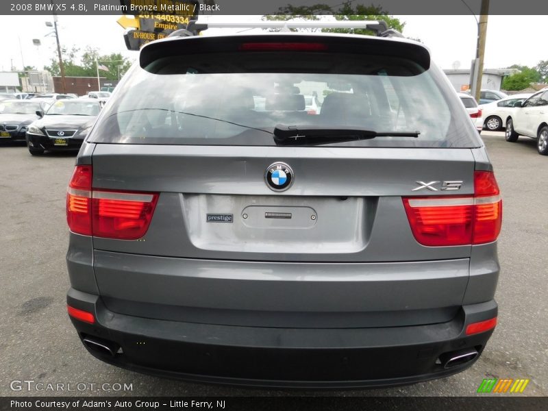 Platinum Bronze Metallic / Black 2008 BMW X5 4.8i