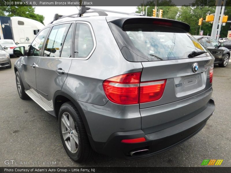 Platinum Bronze Metallic / Black 2008 BMW X5 4.8i