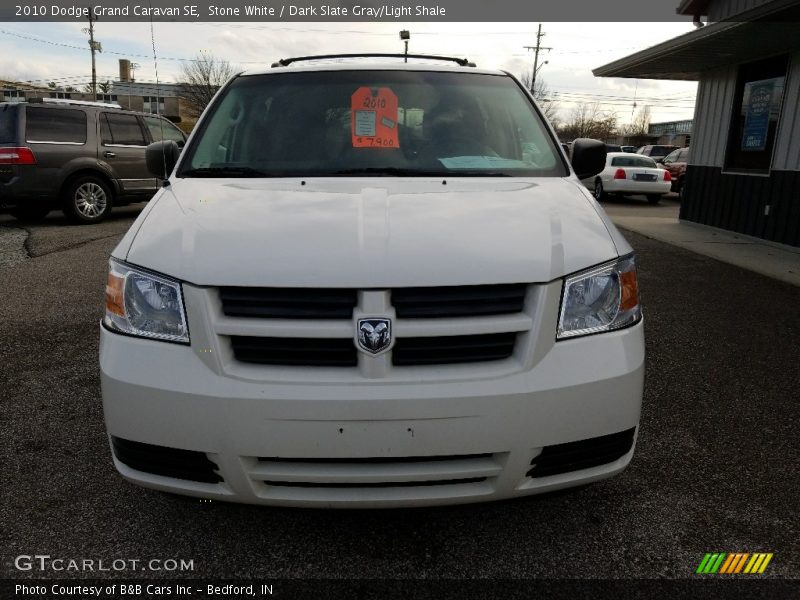 Stone White / Dark Slate Gray/Light Shale 2010 Dodge Grand Caravan SE