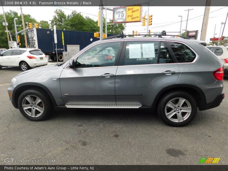 Platinum Bronze Metallic / Black 2008 BMW X5 4.8i