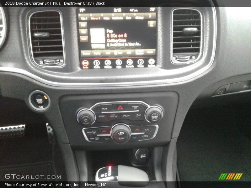Destroyer Gray / Black 2018 Dodge Charger SXT Plus